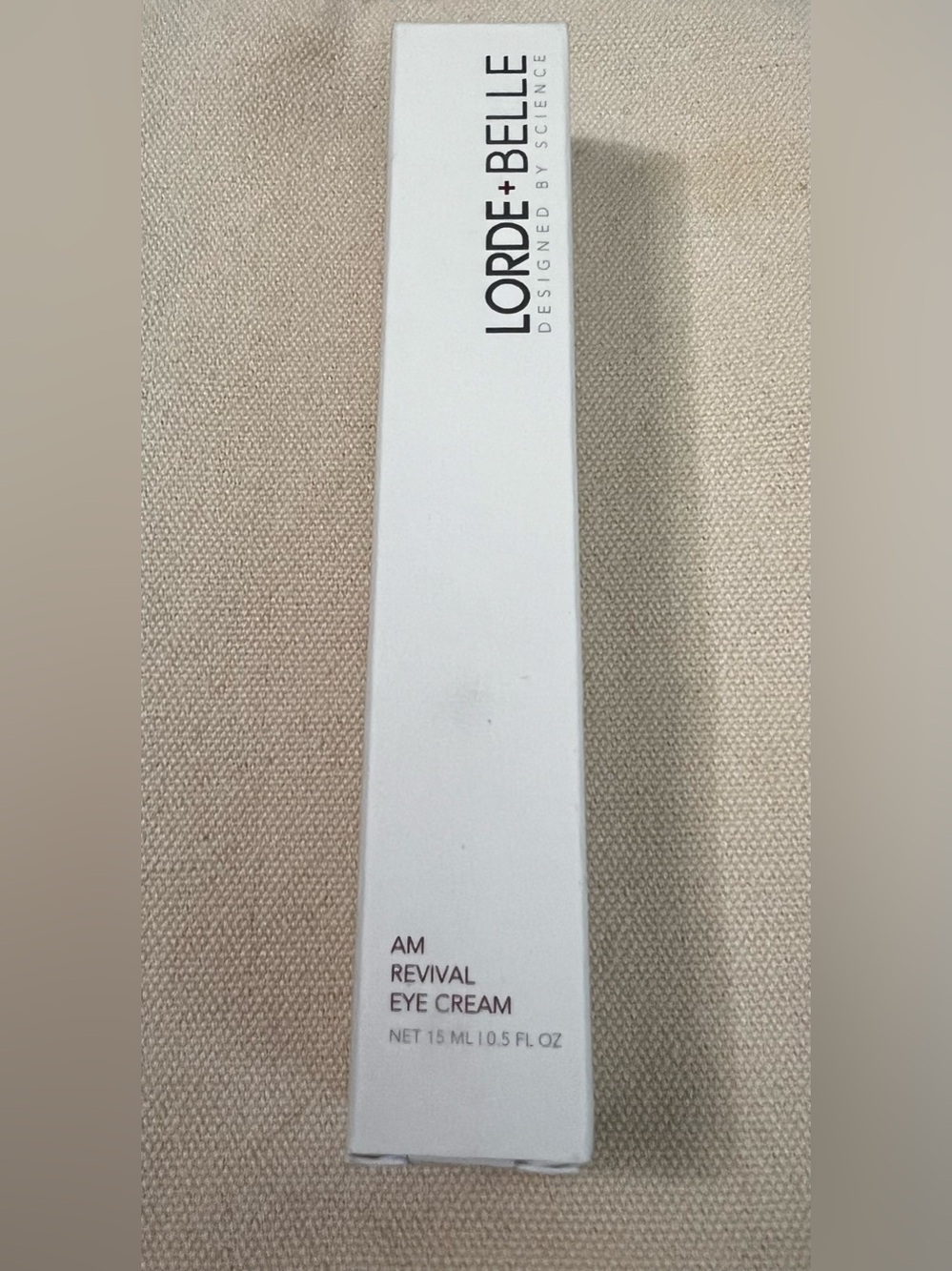 Lorde + Belle AM revival Eye Cream New in box 15ml .5 oz